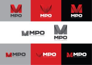 MPO construções - Branding - logomarca - Pixograma - Design e publicidade em Belo Horizonte
