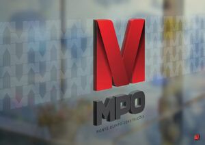 MPO construções - Branding - logomarca - Pixograma - Design e publicidade em Belo Horizonte