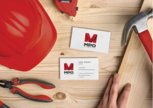 MPO construções - Branding - logomarca - Pixograma - Design e publicidade em Belo Horizonte